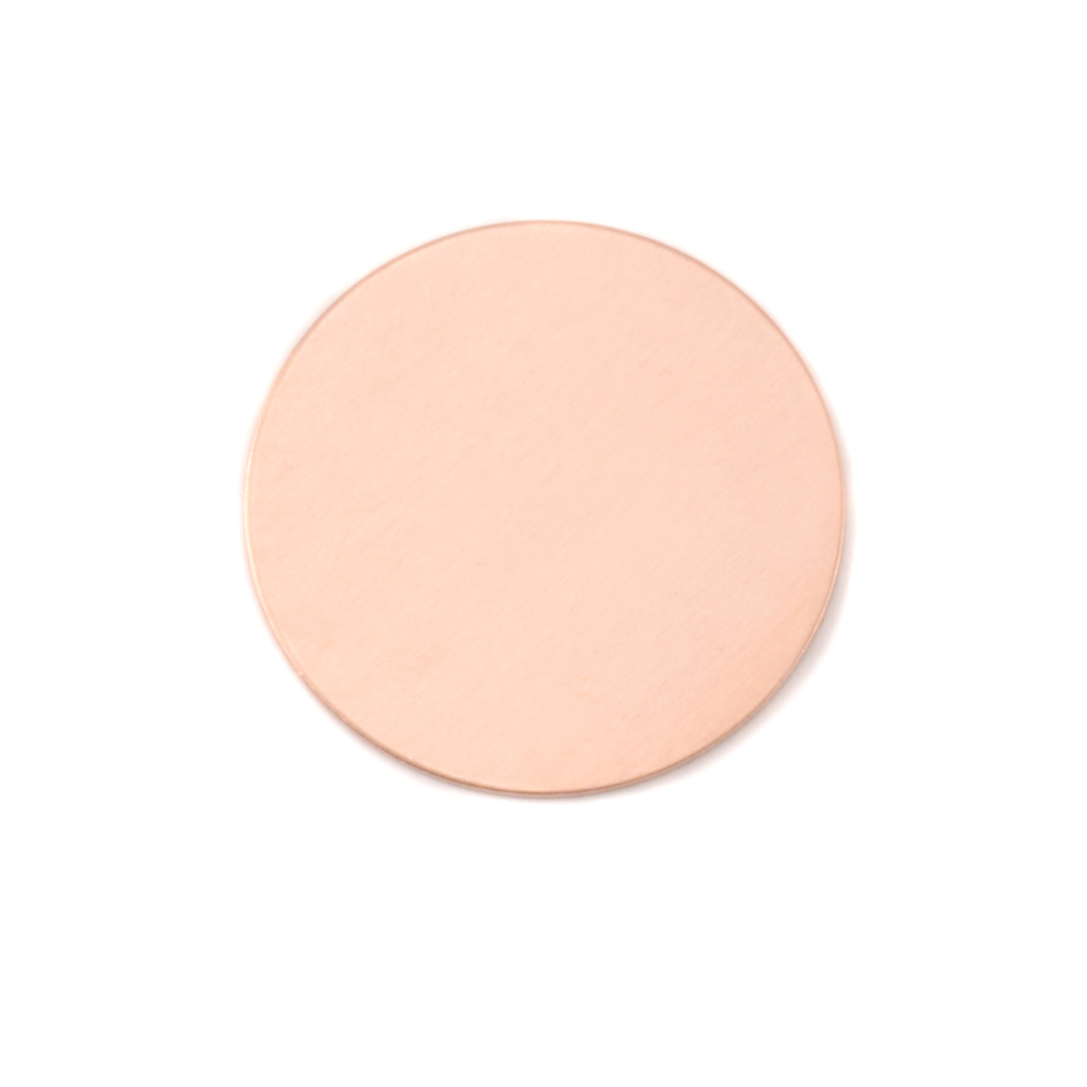 Metal Stamping Blanks Copper Circle, 22mm (.87"), 24g